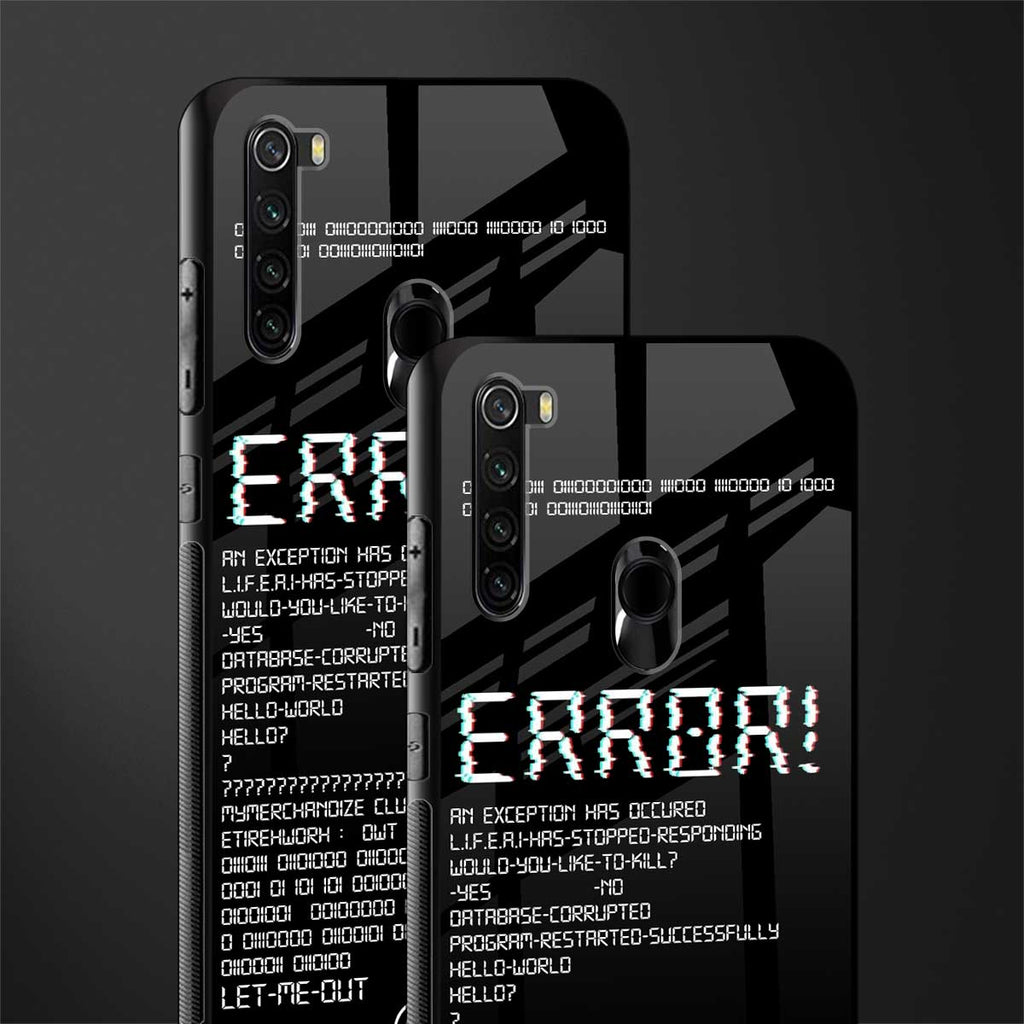error glass case for redmi note 8 image-2