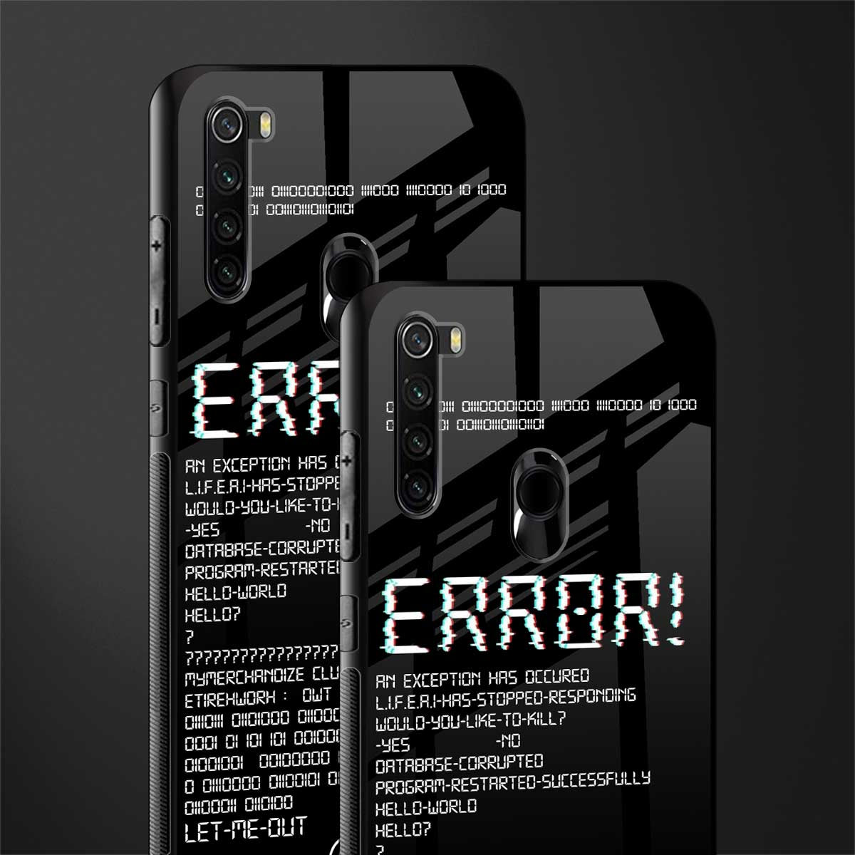 error glass case for redmi note 8 image-2