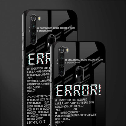 error glass case for redmi note 8 image-2