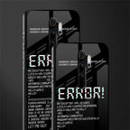 error glass case for redmi note 8 pro image-2