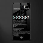 error glass case for redmi note 8 pro image