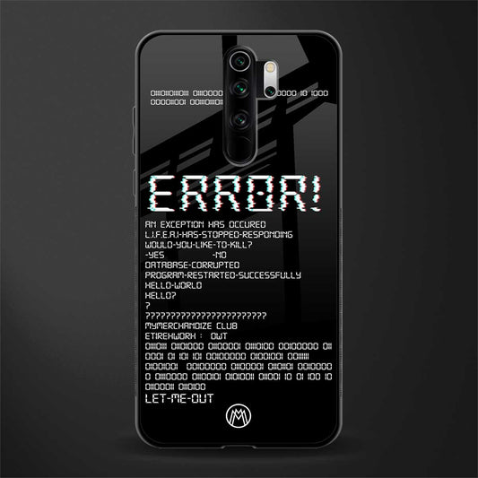 error glass case for redmi note 8 pro image
