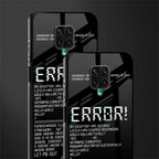 error glass case for redmi note 9 pro image-2