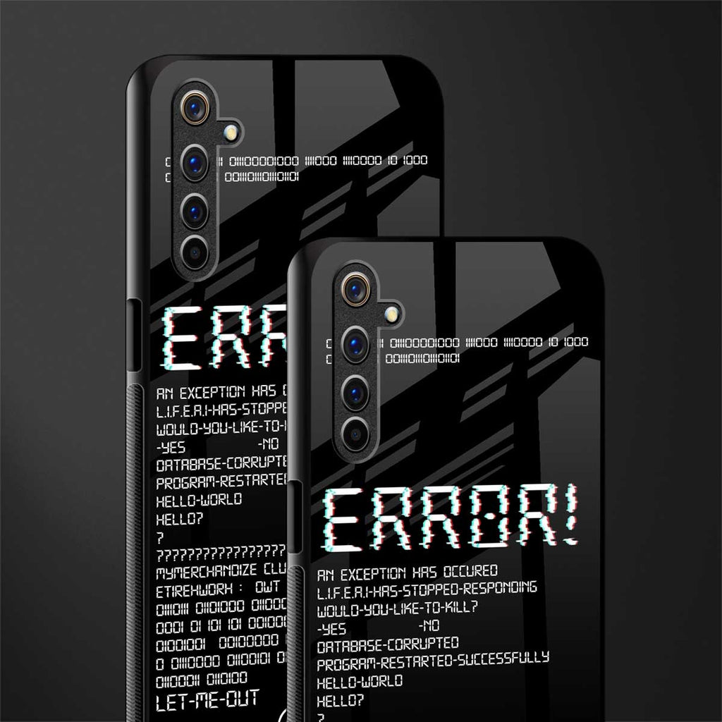 error glass case for realme 6i image-2