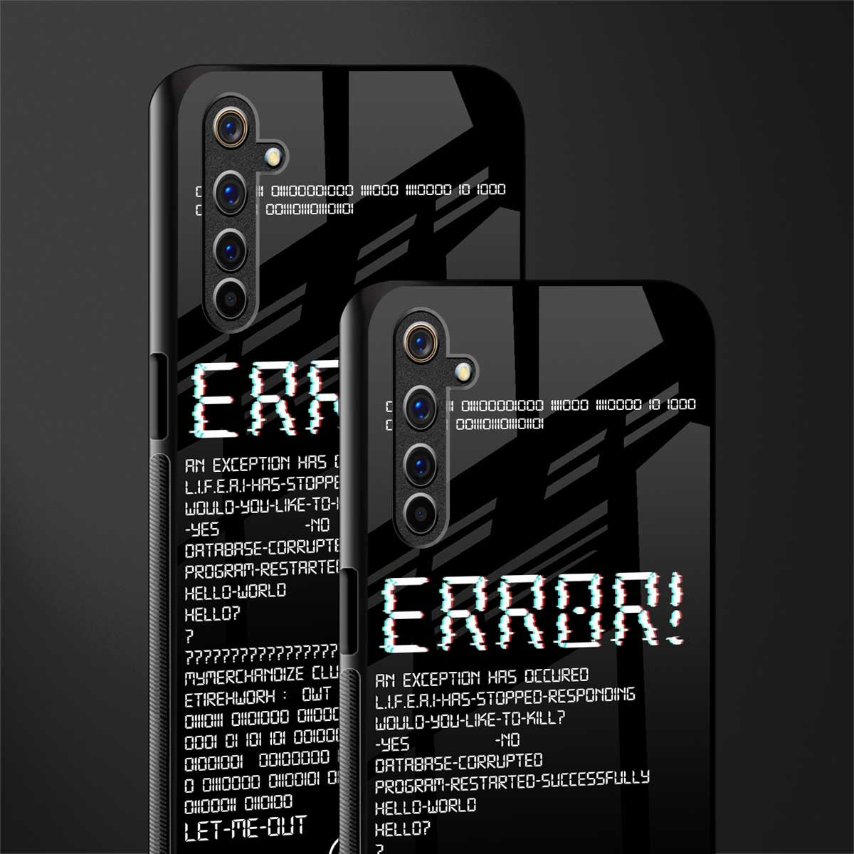 error glass case for realme 6i image-2