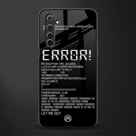 error glass case for realme 6 image
