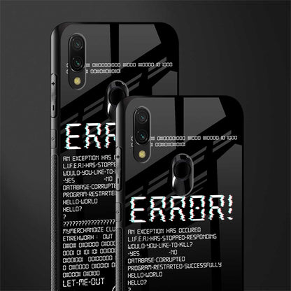 error glass case for redmi note 7 image-2