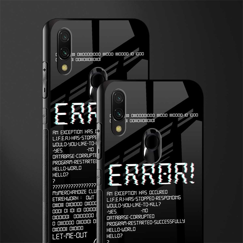 error glass case for redmi note 7s image-2