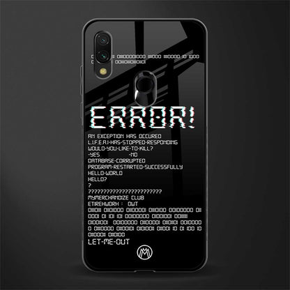 error glass case for redmi y3 image