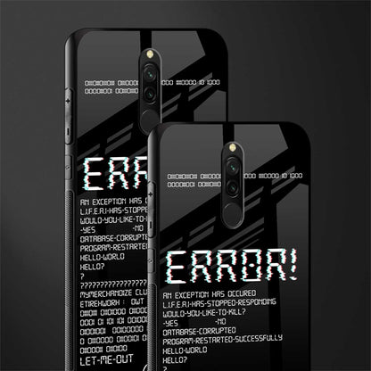 error glass case for redmi 8 image-2