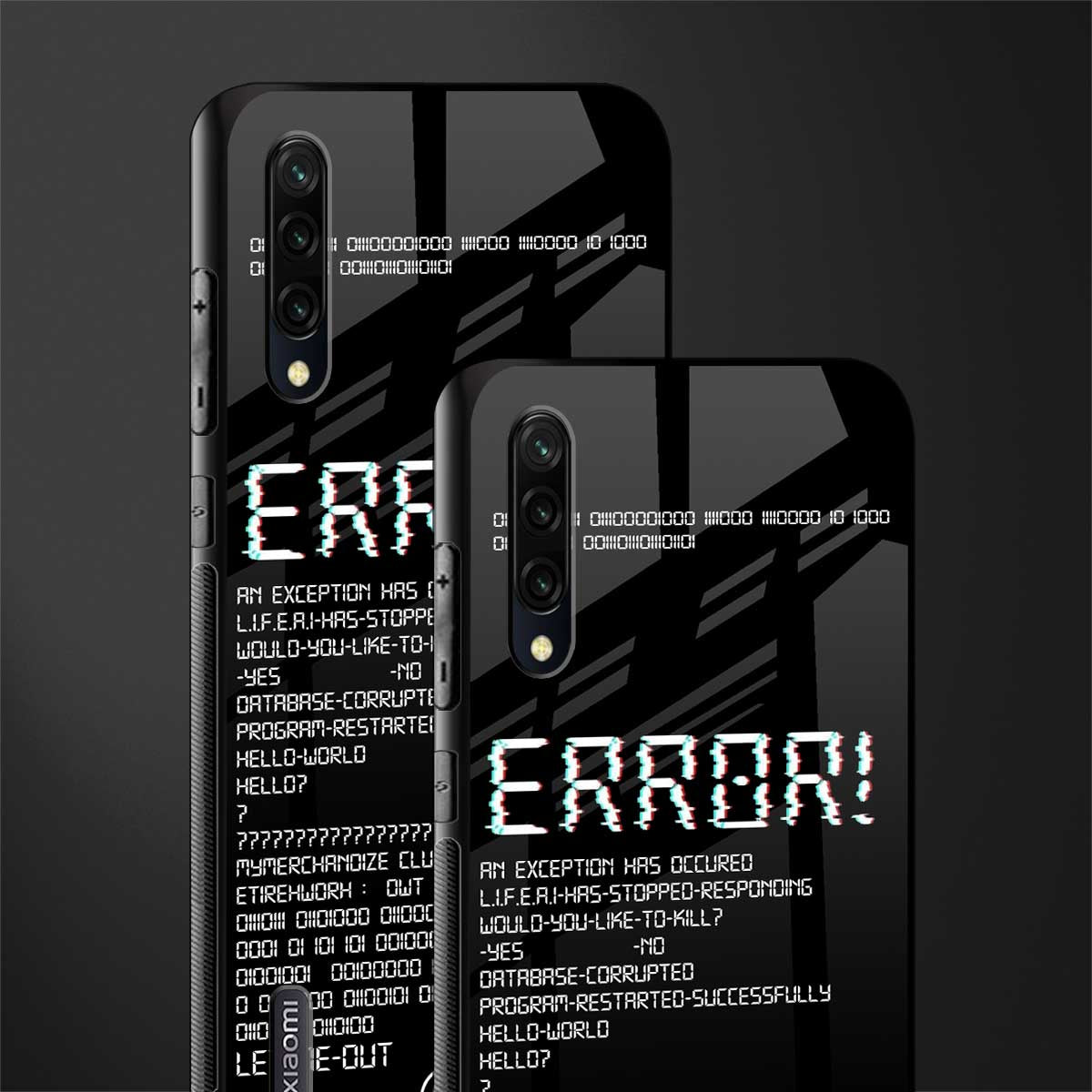 error glass case for mi a3 redmi a3 image-2