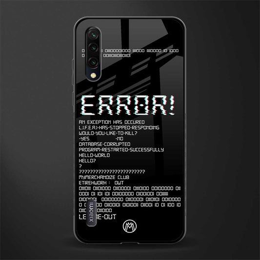 error glass case for mi a3 redmi a3 image