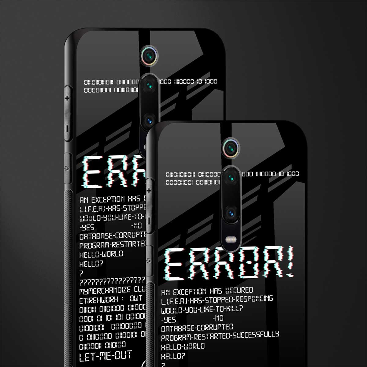 error glass case for redmi k20 image-2