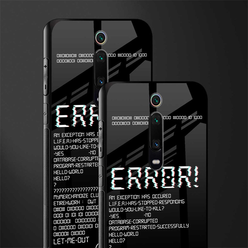 error glass case for redmi k20 pro image-2
