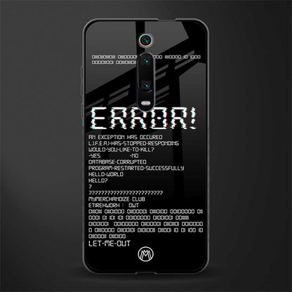 error glass case for redmi k20 pro image