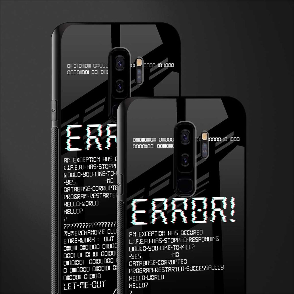 error glass case for samsung galaxy s9 plus image-2