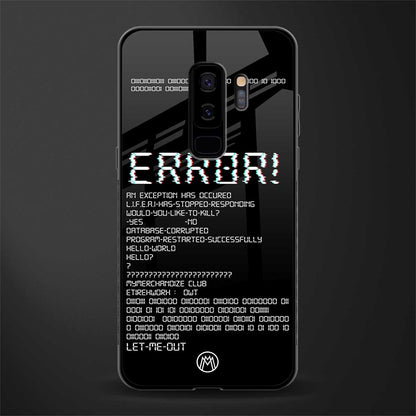 error glass case for samsung galaxy s9 plus image