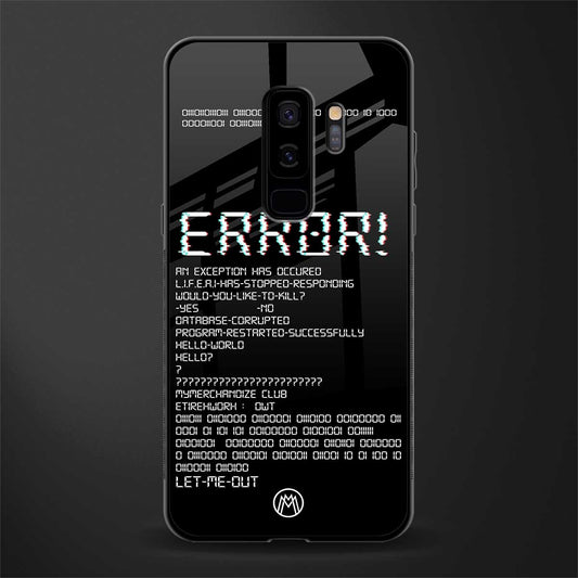 error glass case for samsung galaxy s9 plus image