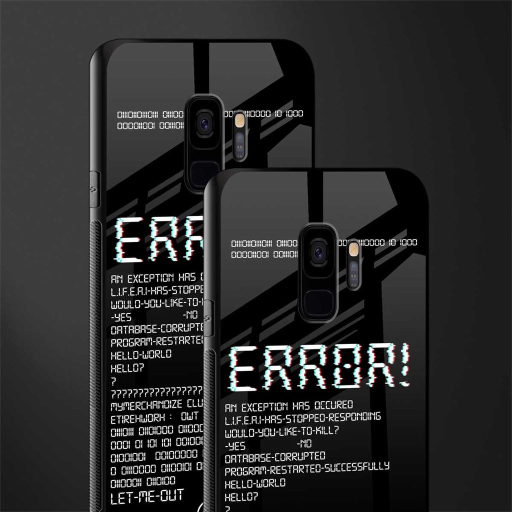 error glass case for samsung galaxy s9 image-2