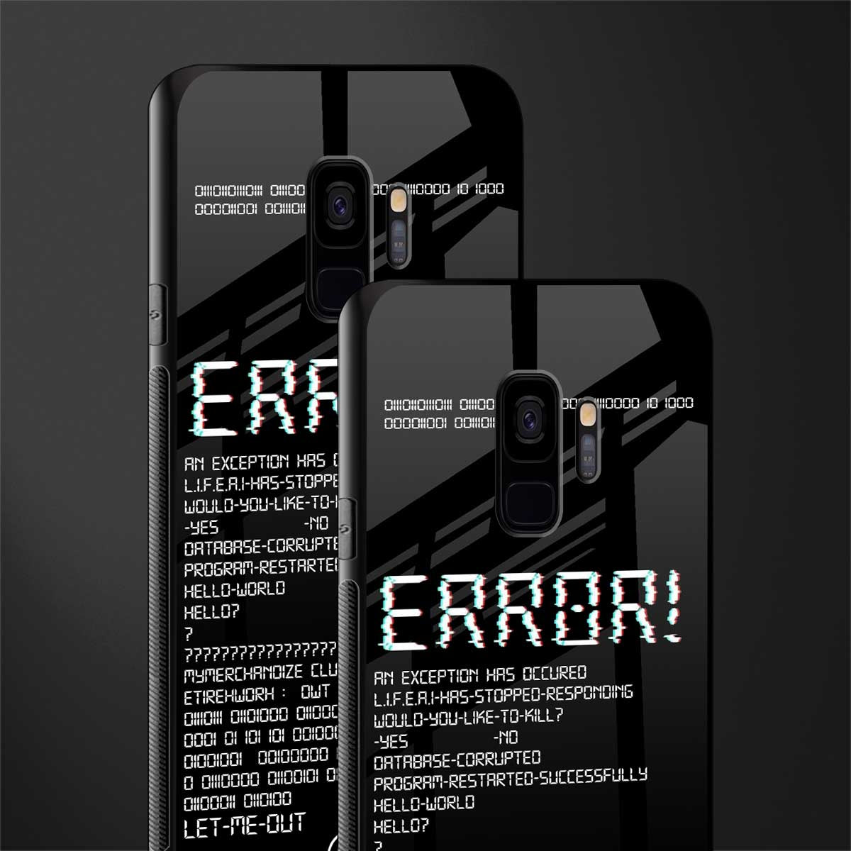 error glass case for samsung galaxy s9 image-2