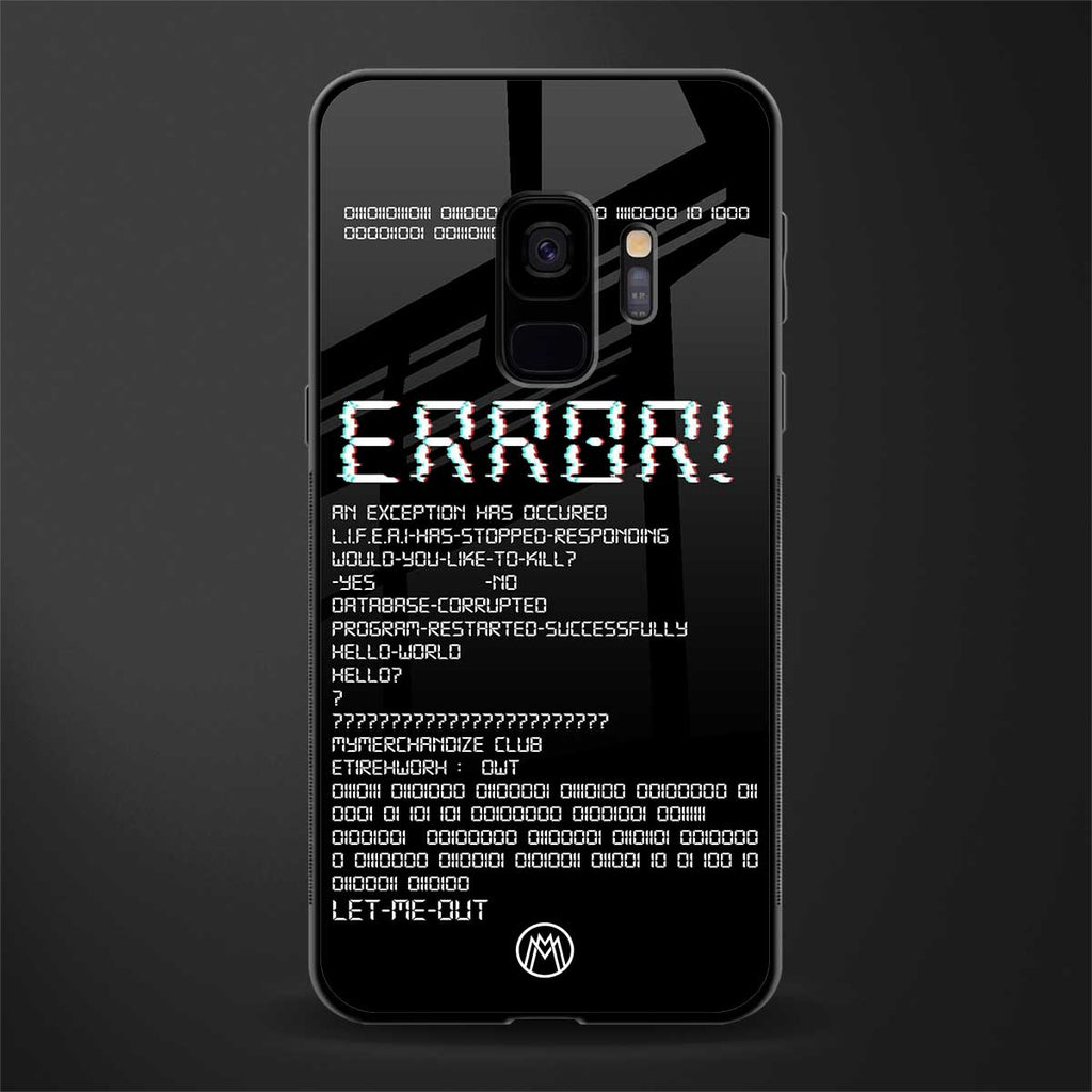 error glass case for samsung galaxy s9 image