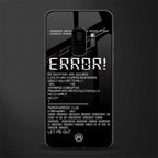 error glass case for samsung galaxy s9 image