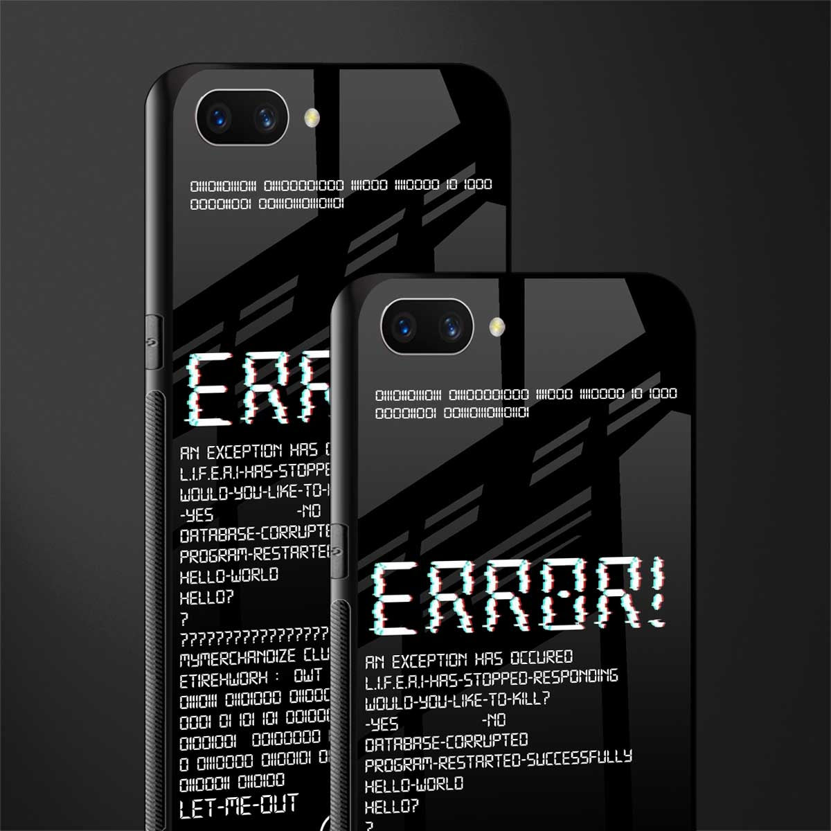 error glass case for realme c1 image-2