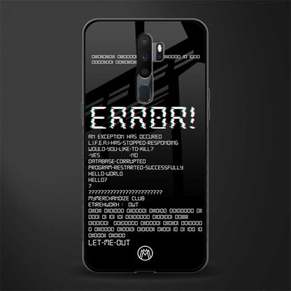 error glass case for oppo a9 2020 image
