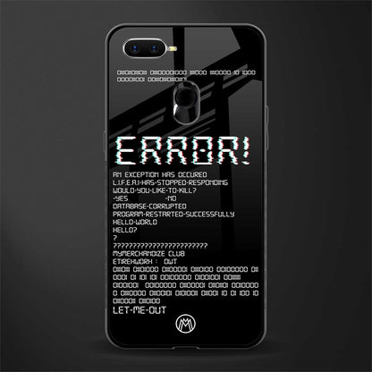 error glass case for oppo a12 image