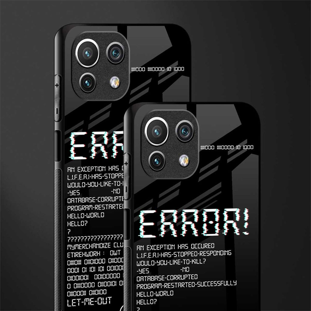 error glass case for mi 11 lite image-2