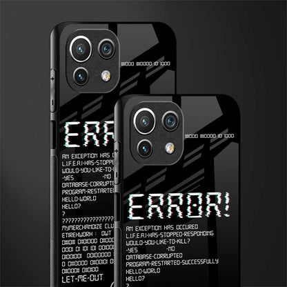 error glass case for mi 11 lite image-2
