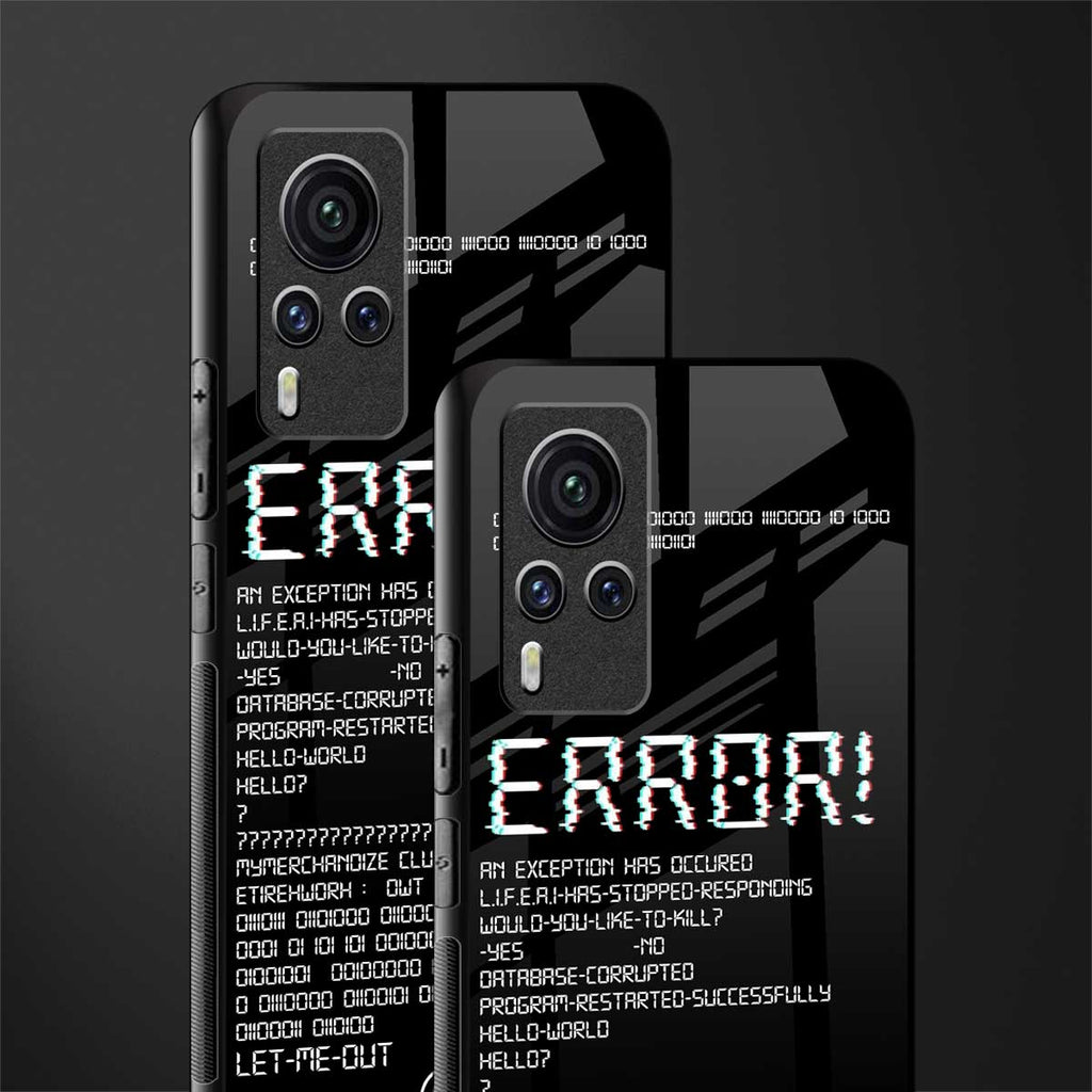 error glass case for vivo x60 pro image-2