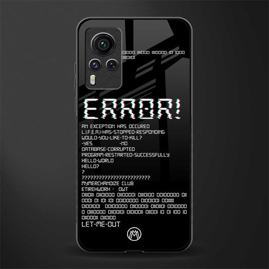error glass case for vivo x60 pro image