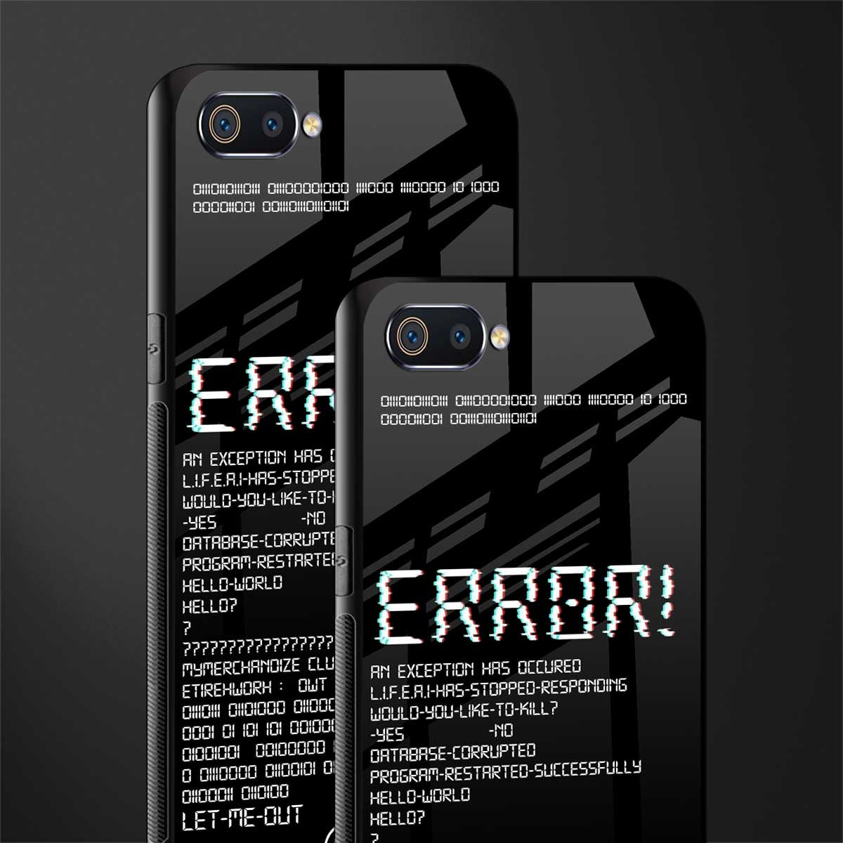 error glass case for realme c2 image-2