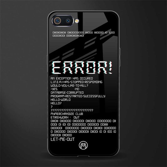 error glass case for oppo a1k image