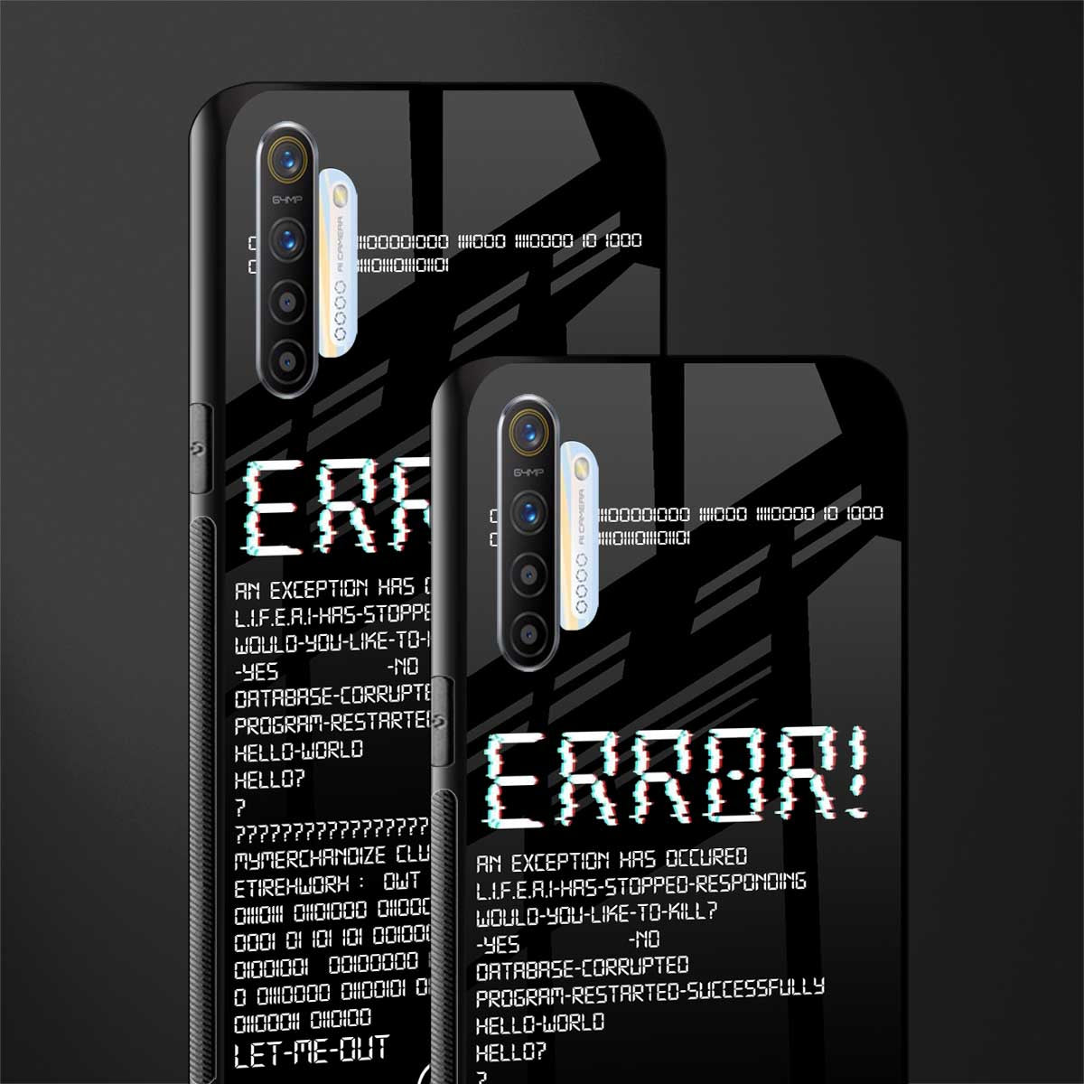 error glass case for realme x2 image-2