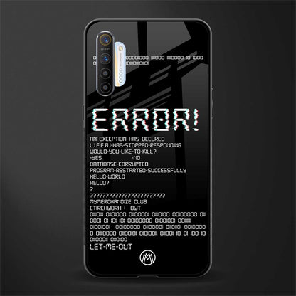 error glass case for realme x2 image