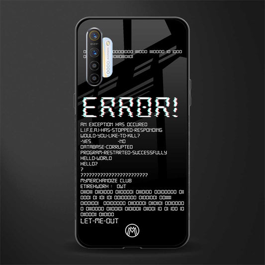 error glass case for realme x2 image