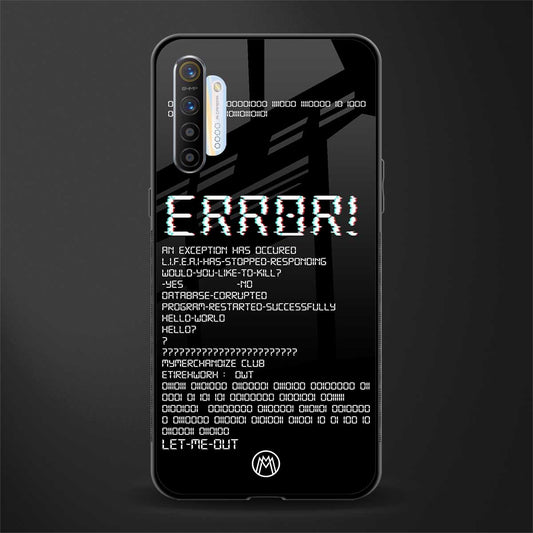 error glass case for realme xt image