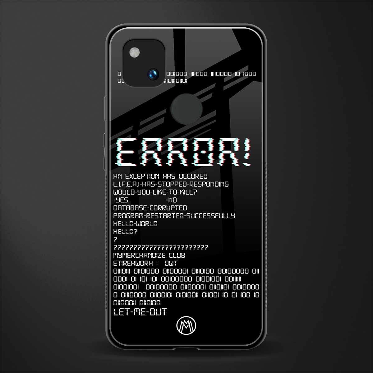 error back phone cover | glass case for google pixel 4a 4g