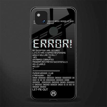 error back phone cover | glass case for google pixel 4a 4g