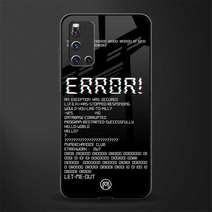 error glass case for vivo v19 image