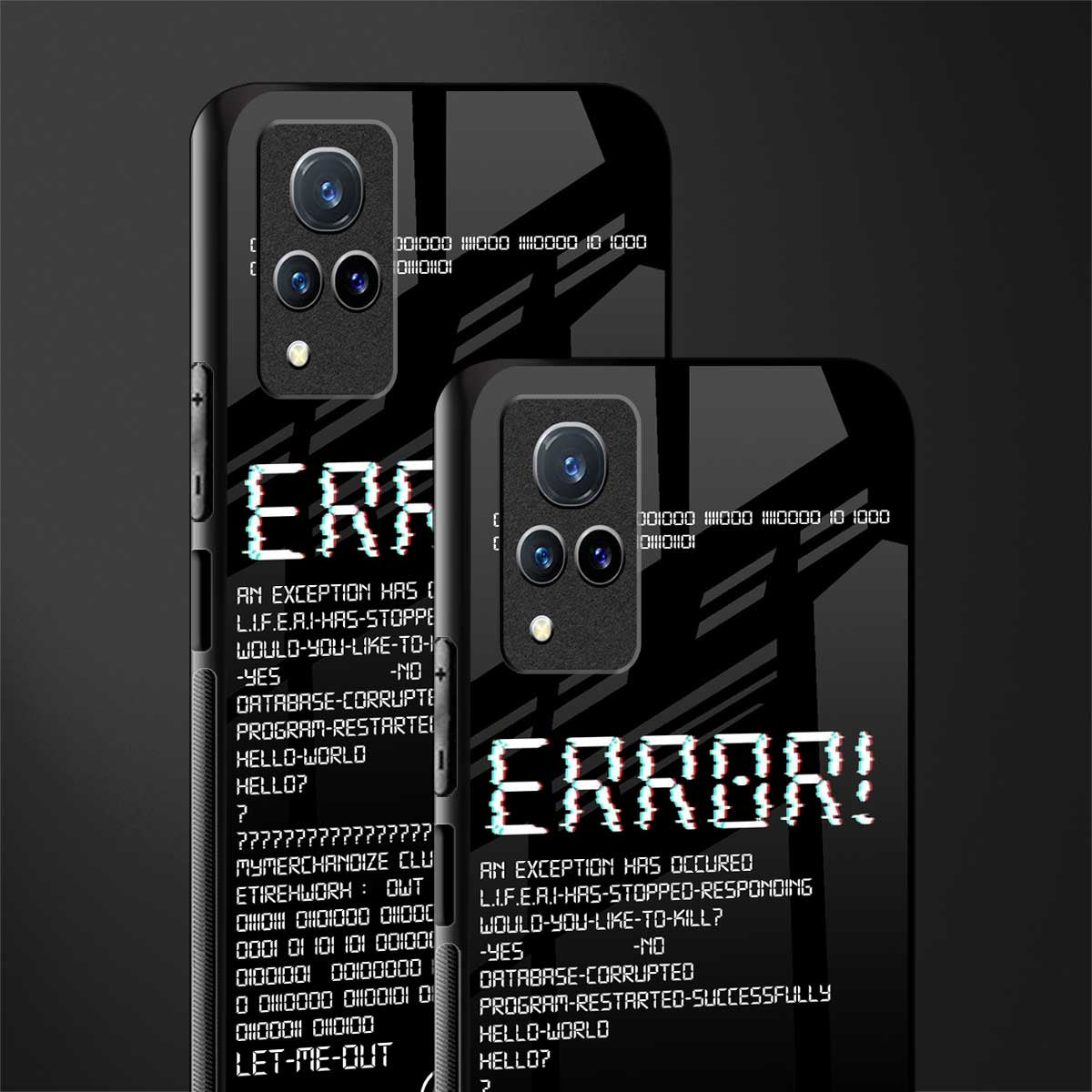 error glass case for vivo v21 5g image-2