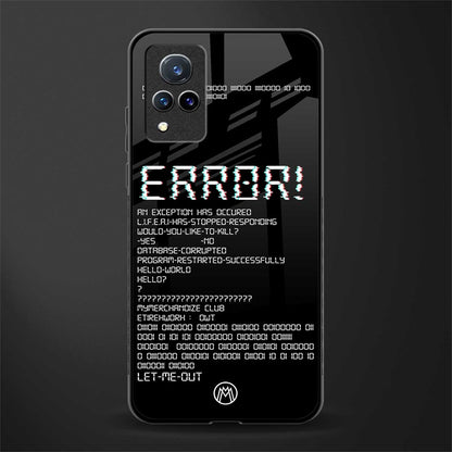 error glass case for vivo v21 5g image