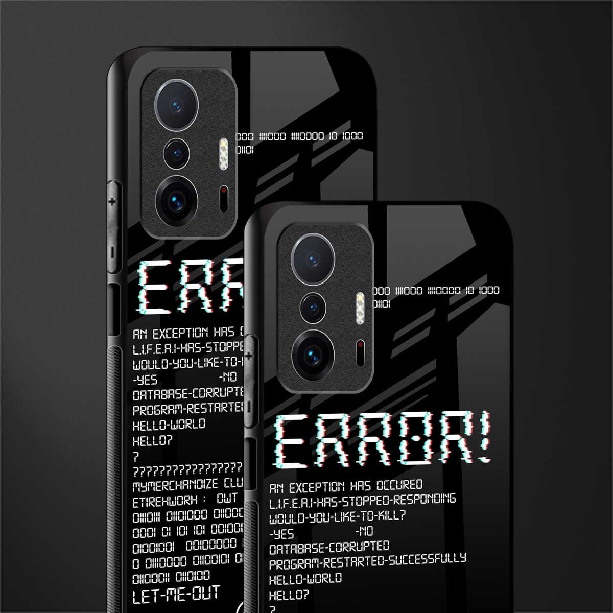 error glass case for mi 11t pro 5g image-2