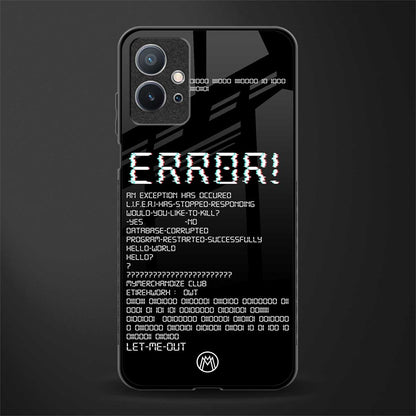error glass case for vivo y75 5g image