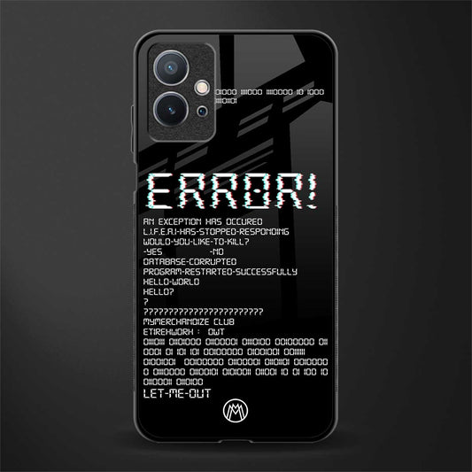 error glass case for vivo y75 5g image