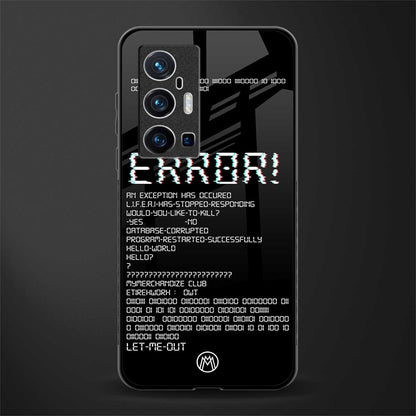 error glass case for vivo x70 pro plus image