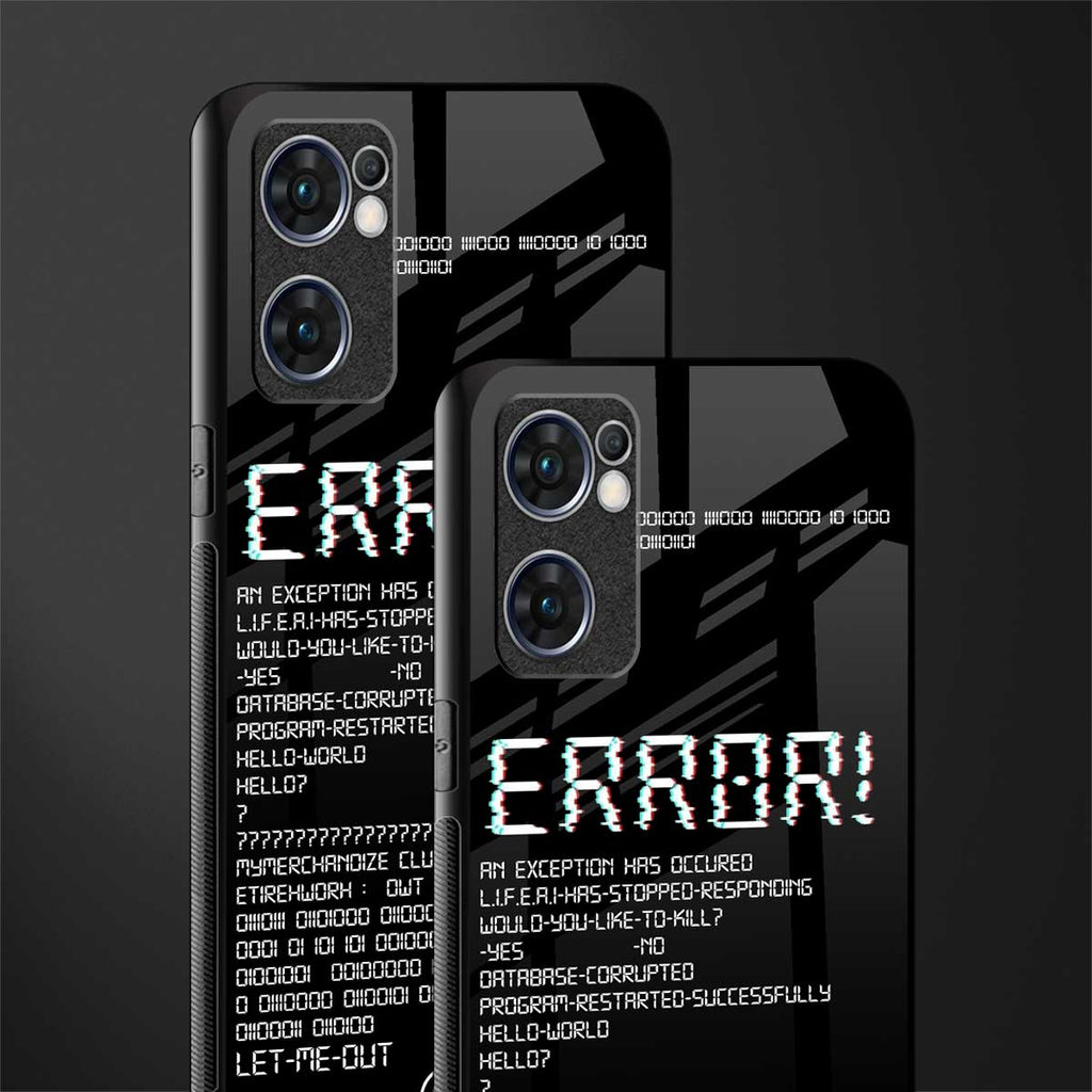 error glass case for oppo reno7 5g image-2