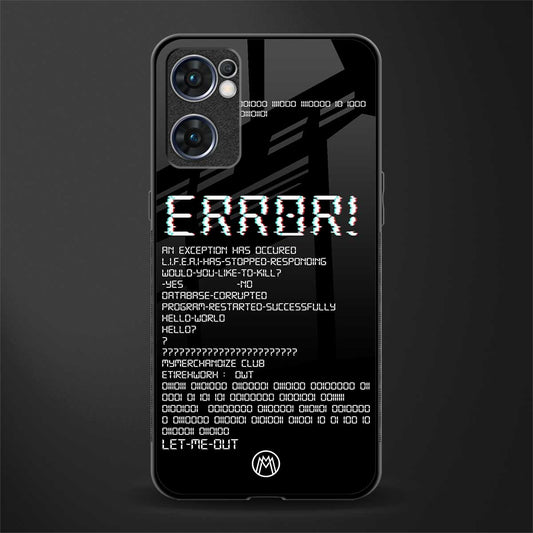error glass case for oppo reno7 5g image